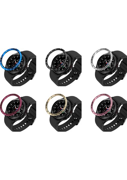 Hız Ölçeği Tasarım Paslanmaz Çelik Koruyucu Saat Samsung Galaxy Watch 4 Classic 46MM / (Yurt Dışından) modelleri