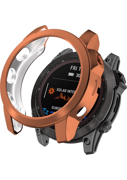 Garmin Fenix ​​7/7 Solar/7 Safir Solar Hollow Out Saat Kılıfı Izle Tpu Kapak Korucusu Ile Kapalı (Yurt Dışından)