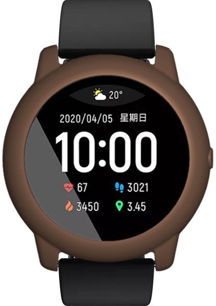 Silikon Kapak Xiaomi Haylou Solar LS05 Için Smart Saat Koruyucu Kılıf Kahve (Yurt Dışından) modelleri