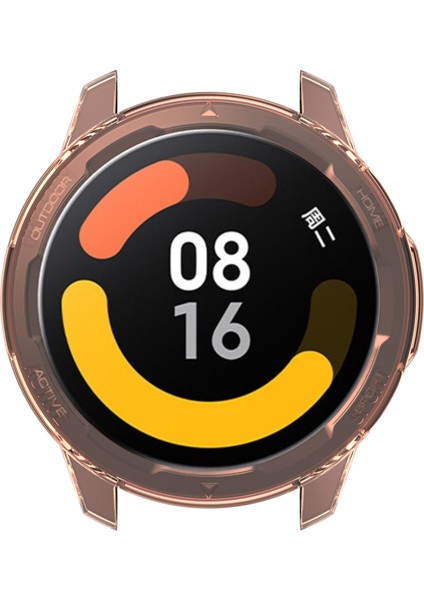Xiaomi Için S1 Active/watch Color 2 Fall Anti Fall Saat Kılıfı Tpu Kapak Koruyucusu Portakal (Yurt Dışından)