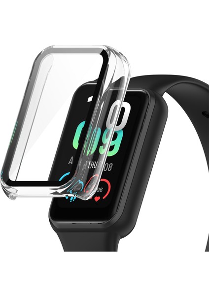 Huami Amazfit Band 7 Sert Pc Izleme Kılıfı Temsilli Cam Ekran Koruyucu ile Koruyucu Koruyucu Kapak (Yurt Dışından)