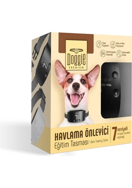 Doggie Eğitim Tasması Ayarlanabilir Siyah