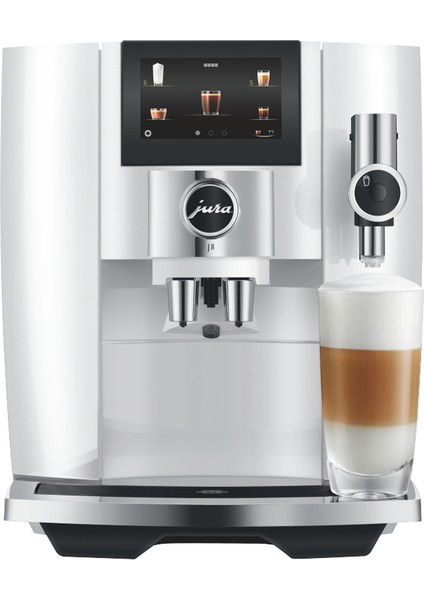 J8 Tam Otomatik Kahve Makinesi Piano White