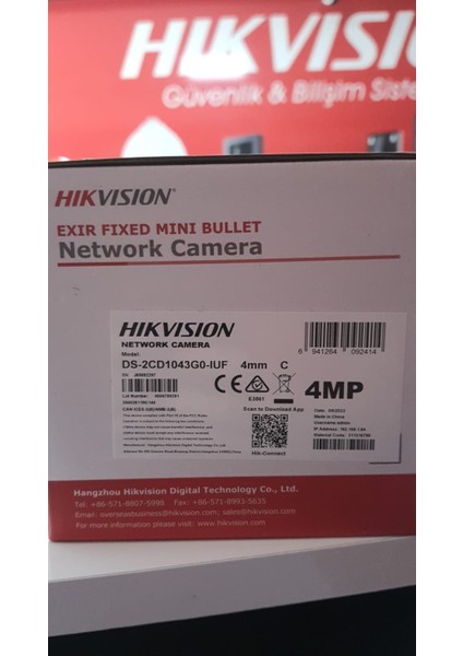 DS-2CD1043G0-IUF 4mp Ip Kamera