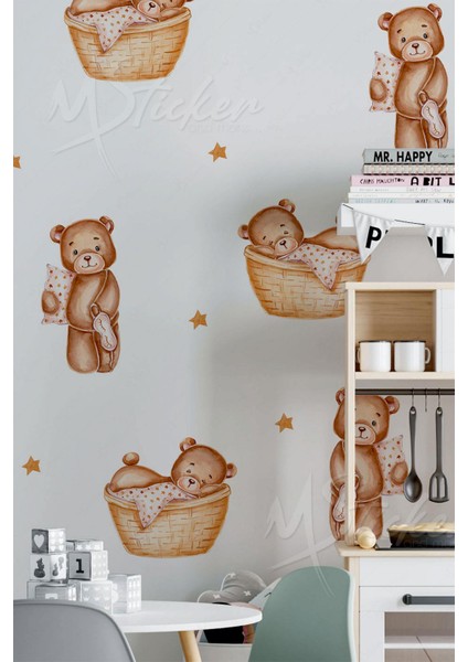 Bohem Saksıda Çiçekler Sticker Seti - Pastel Renkli Çiçekler Cam Duvar Sticker Seti fiyatları