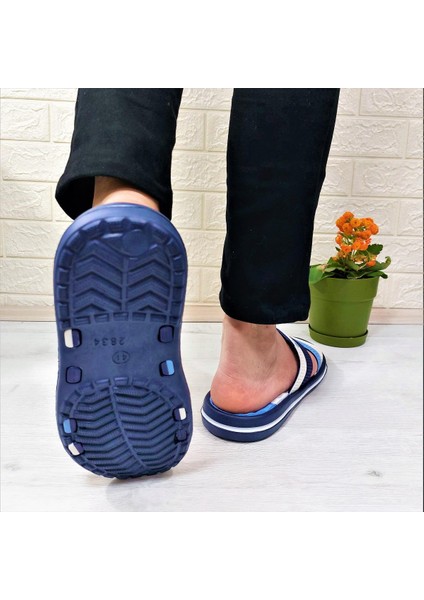 2834-2888 Mavi Masaj Tabanlı Günlük Havuz Plaj Erkek Terlik indirimleri