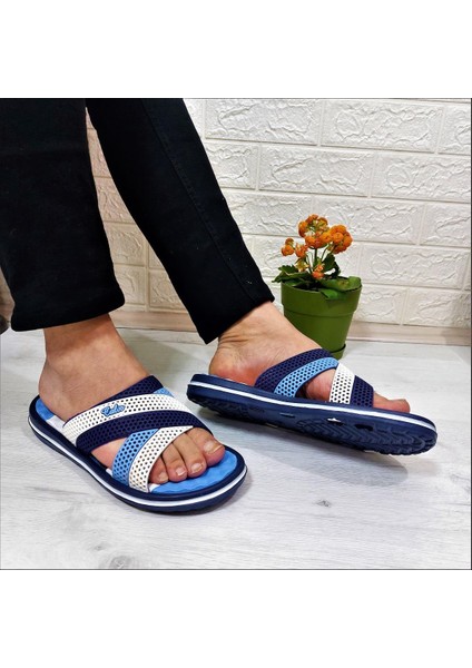 2834-2888 Mavi Masaj Tabanlı Günlük Havuz Plaj Erkek Terlik fiyatları