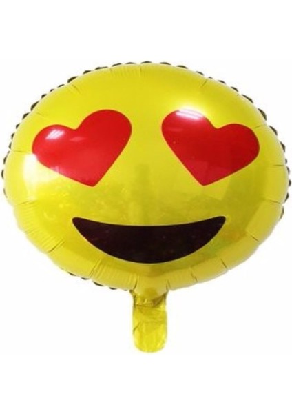 Emoji Folyo Balon Kalp Gözlü 45 cm