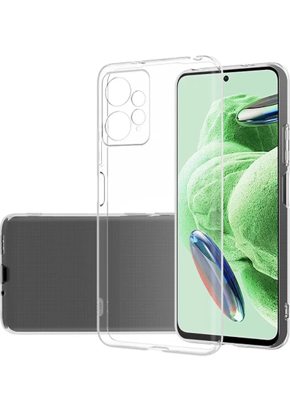 Caseart Xiaomi Redmi Note 12 4g ile Uyumlu Kapak Kamera Korumalı Şeffaf Lüx Silikon Kılıf