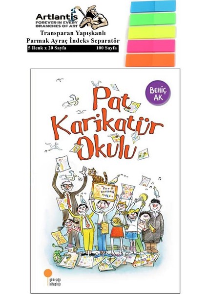 Pat Karikatür Okulu Adam Behiç Ak 88 1 Adet Fosforlu Transparan Kitap + Ayraç - Sevim Ak