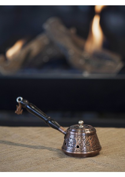 Bakır Buhurdanlık İşlemeli Model Oksit Renk fiyatları