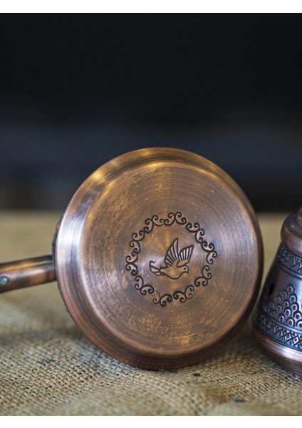 Bakır Buhurdanlık İşlemeli Model Oksit Renk indirimleri