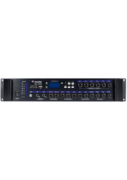 WM-2700U Usbli ve Bluetooth 6 Bölgeli 700 Watt Amfili Mikser