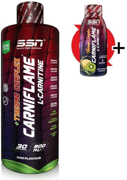 SSN Sports Style Nutrition Carniflame 3000 Mg 900 Ml(Kivi) L Karnitin