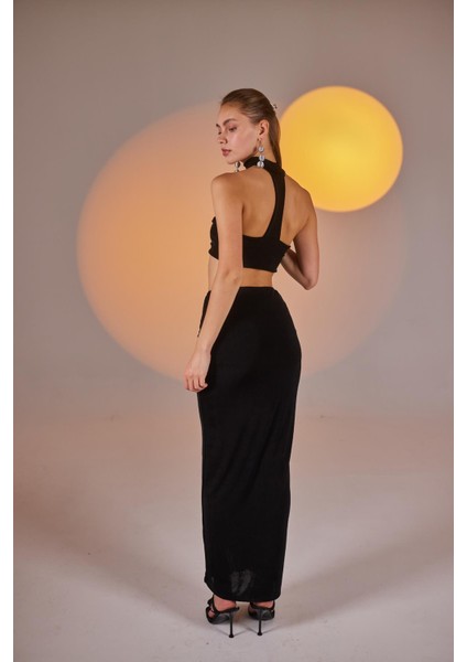 Buzzy Kumaş Boyun Detaylı Büzgülü Hestia Bluz Siyah modelleri