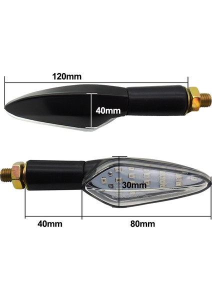 Motosiklet Mavi Işık Gündüz Ledi 12V Su Geçirmez Universal Zxd-69