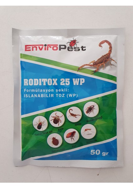 Enviro Pest Roditox 25 Wp Pire İlacı