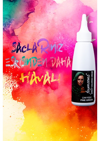 Yarı Kalıcı Saç Boyası Çam Yeşili 120 ml modelleri