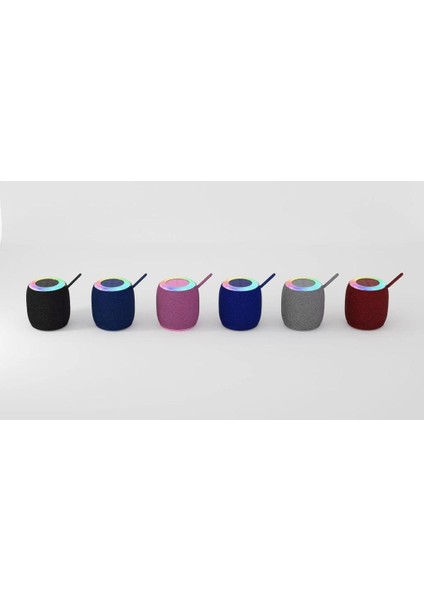 D10 Taşınabilir Rgb Ledli Bluetooth Hoparlör Usb-Fm Radyo Gri modelleri