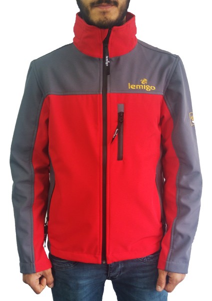 Softshell Kırmızı-Gri Mont