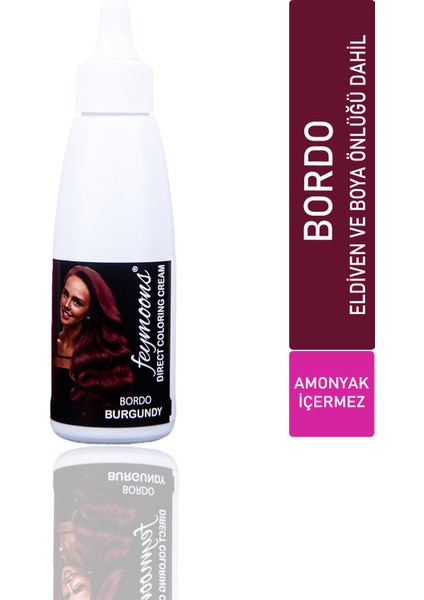 Yarı Kalıcı Saç Boyası Bordo 120 ml