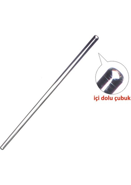 Cam Baget 8x300 mm - İçi Dolu Çubuk - 5 Adetlik Set