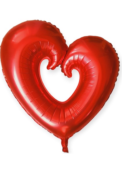 Içi Boş Kalp Model Folyo Balon 60CM Kırmızı (Helyum Uyumlu) fiyatları