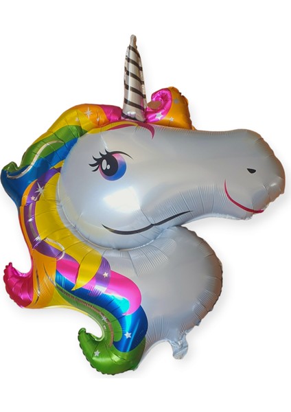 Unicorn Model Folyo Balon 85CM (Helyum Uyumludur)