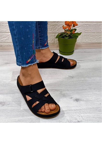 1802 Siyah Anatomic Comfort Taban Kadın Terlik fırsatları