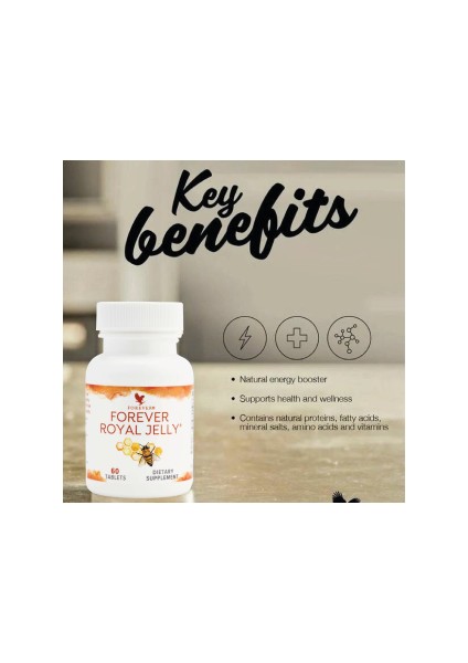 Royal Jelly Forever Living Royal Jelly Forever Arı Sütü Forever Living Arı Sütü  Besin Takviyesi 60 Jel Tablet