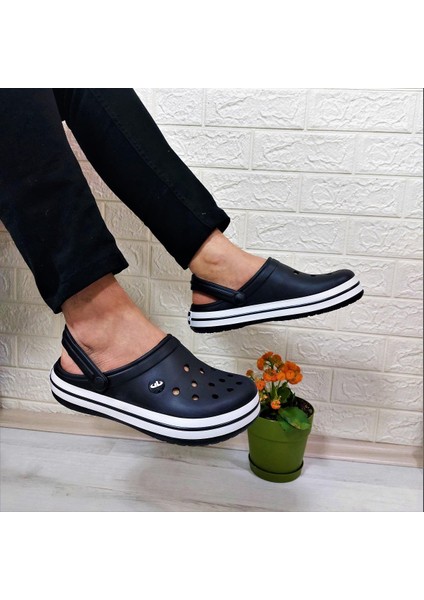 bella 195 Siyah Hastane Aşçı Hafif Rahat Sabo Terlik modelleri