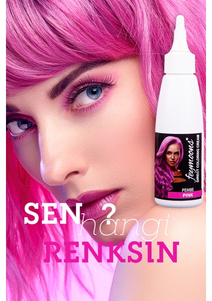 Yarı Kalıcı Saç Boyası Pembe 120 ml fiyatları