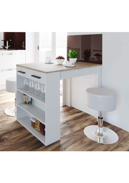 Infınıty Mutfak Adası - Mutfak MASASI-BEYAZ-120 cm