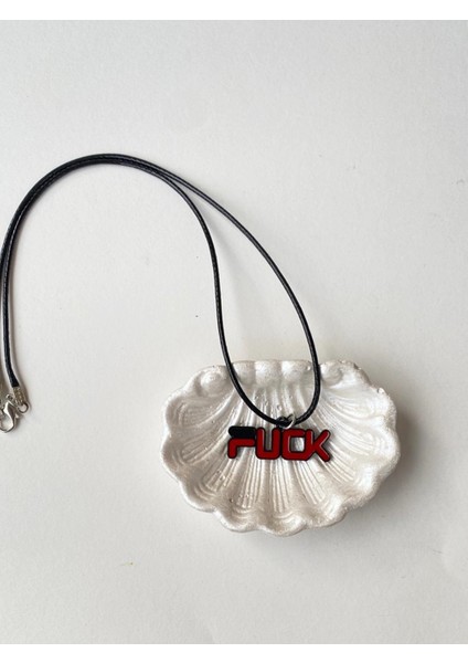 F*ck Yazılı Kolye Unisex Ipli Kolye PYTKKOLYE234
