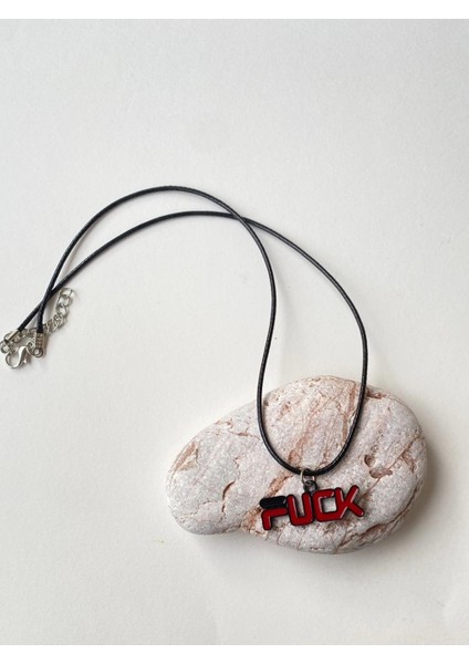 F*ck Yazılı Kolye Unisex Ipli Kolye PYTKKOLYE234