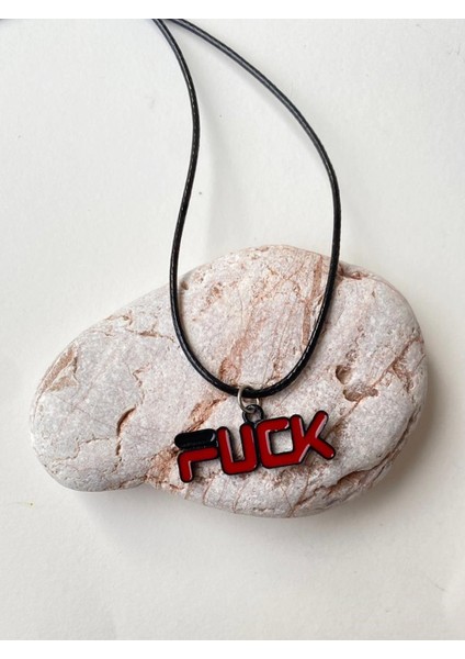F*ck Yazılı Kolye Unisex Ipli Kolye PYTKKOLYE234