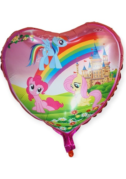 Pony Desenli Folyo Balon Kalp Şeklinde 45CM fiyatları