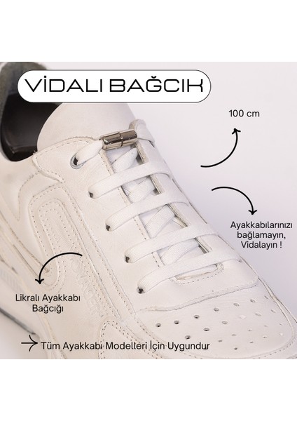 100CM Akıllı Vidalı Ayakkabı Bağcığı