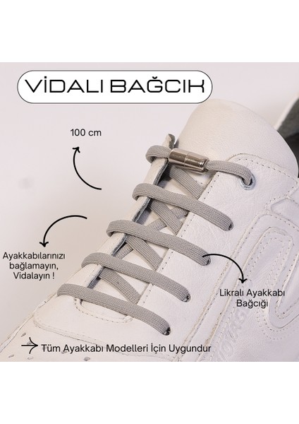 100CM Akıllı Vidalı Ayakkabı Bağcığı