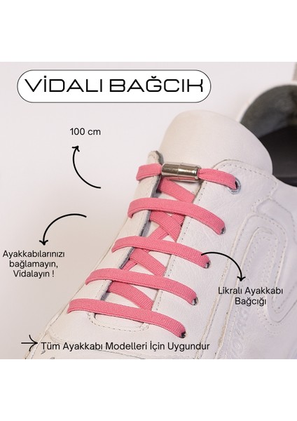 100CM Akıllı Vidalı Ayakkabı Bağcığı