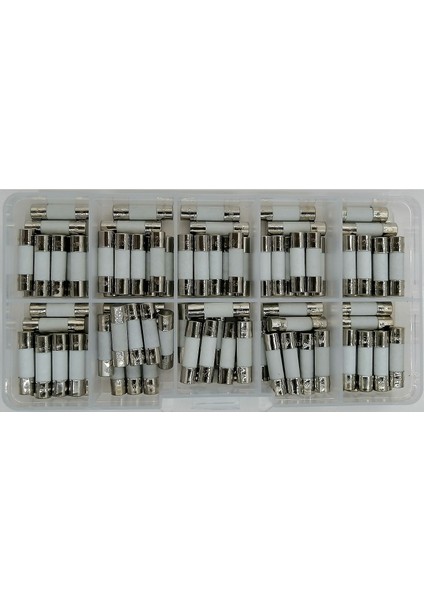 5X20 Seramik Sigorta Seti 100X 10 Tür Kutulu