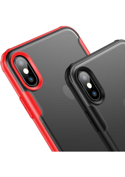 Apple iPhone x Kılıf Köşe Korumalı Arkası Mat Buzlu Sert Kapak (Volks) indirimleri