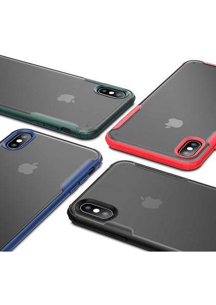 Apple iPhone x Kılıf Köşe Korumalı Arkası Mat Buzlu Sert Kapak (Volks) fırsatları