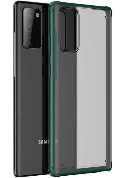 Samsung Galaxy Note 20 Kılıf Köşe Korumalı Arkası Mat Buzlu Sert Kapak (Volks)
