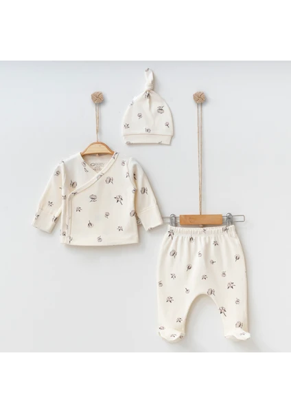 O'baby Pamuk Desenli 3'lü Set