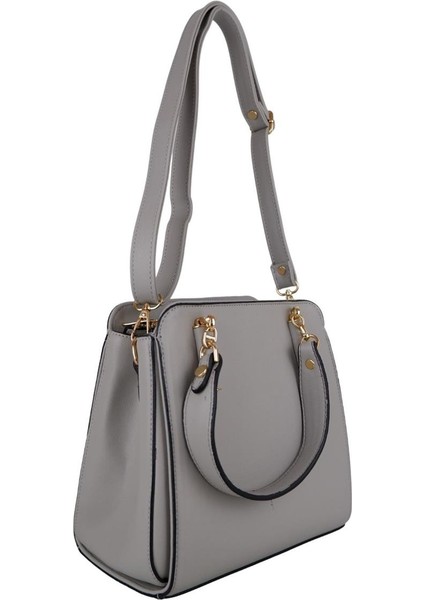 828 Gri Suni Deri Bayan Çapraz El ve Omuz Çantası fiyatları