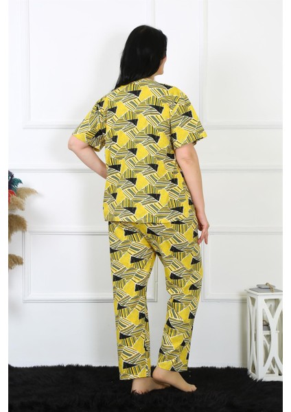 Kadın Büyük Beden Kısa Kol Pijama Takım 75007 indirimleri