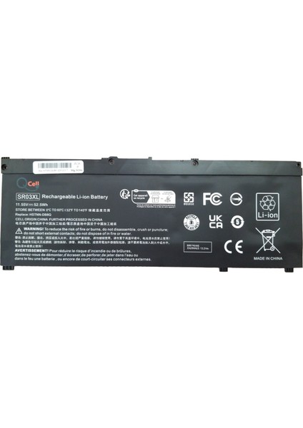 Hp Omenpavilion L08934-2B2, L08934-2C2 11.55V Batarya