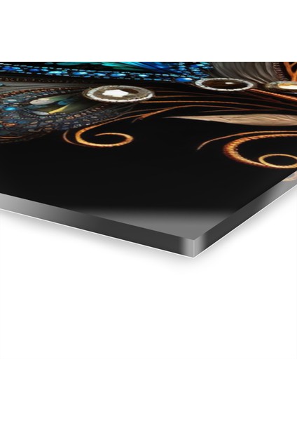 Kuş Tüyü Cam Tablo Duvar Dekoru fiyatları