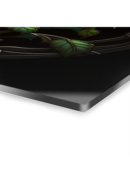 3D Boyutlu Gül Cam Tablo Duvar Dekoru fiyatları